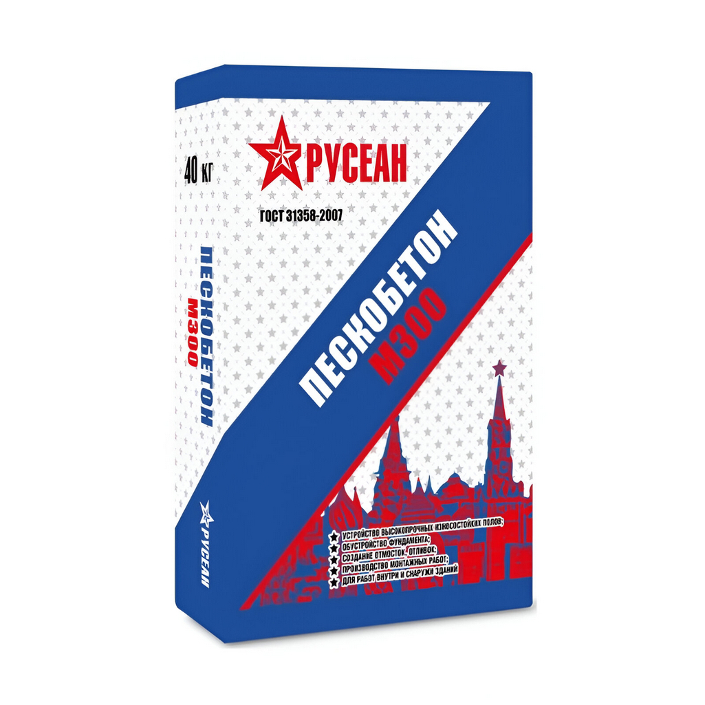 Пескобетон М300 Русеан 40кг.