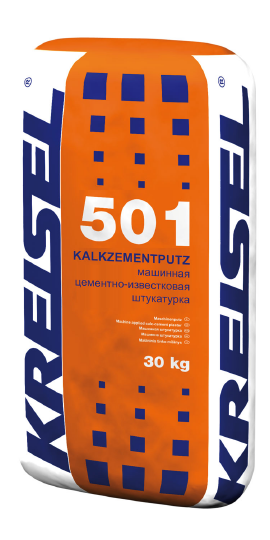 Штукатурка KREISEL 501 Цементно-известковая штукатурка для машинного нанесения 30 кг