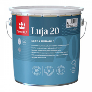Tikkurila Luja 20 / Тиккурила Луя 20 полуматовая, влагостойкая краска 9л